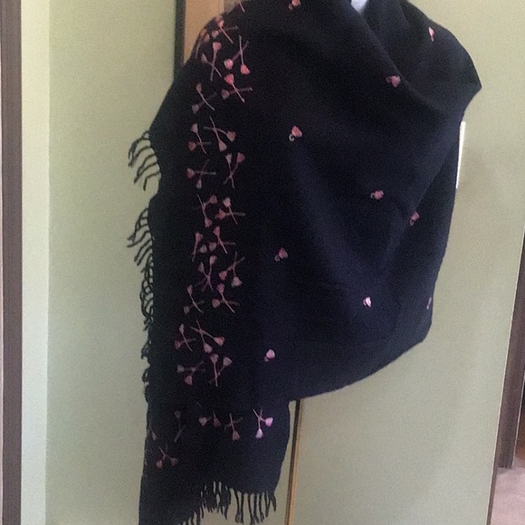 TIE RACK WOOL SHAWL - Picture 5 of 7